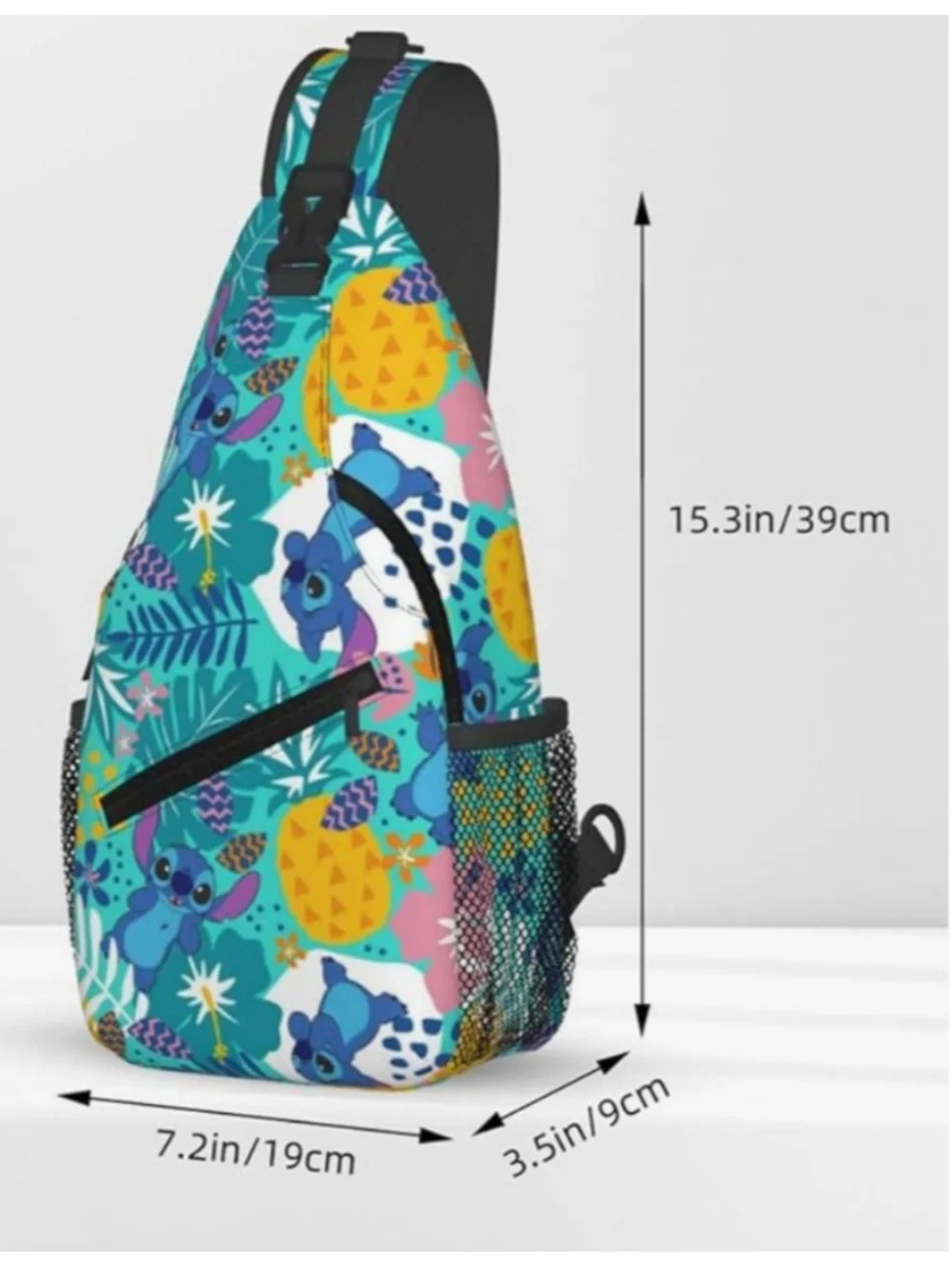 Stitch Print Sling Backpack